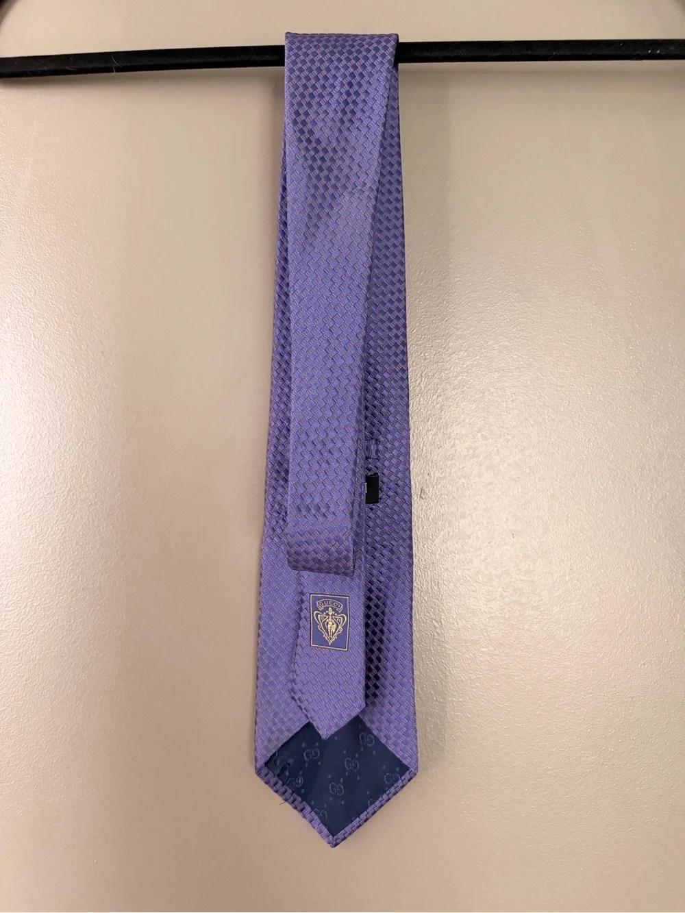 Gucci Lavender Textured Silk Tie